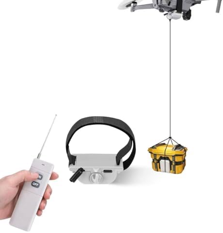 Universal Drone Airdrop System - payload airdrop release device with hook, airdrop device, bait dropping device, drone accessories Compatible with Mavic Mini 4 Pro、Mini 3、Mini 2、Air 2、Air 2S、Air 3、Mavic 3、Mavic2、Spark Series of drone baits/gift dispensers (compatible with multiple models of airdrop devices)