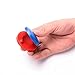 12 Pcs Musical Castanets Instrument, Clap Board Music Educational，Classroom DIY Wooden Percussion Instrument Finger Castanets(Blue and Red)