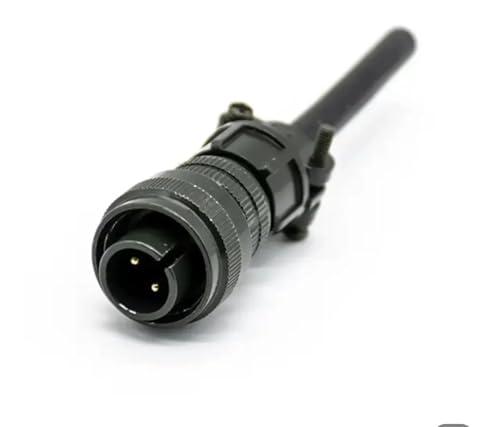 Conector aeronáutico militar MS3106A MS3102A 2P verde miniatura 1