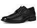 Nunn Bush Men's Jarvis Plain Toe Oxford Dress Casual Business Formal Lace Up, Black, 10.5