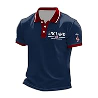 【Material】90 % Polyester 10 % Spandex, lightweight and soft. men's Union Jack short sleeve shirt By using soft and breathable fabrics, it can effectively absorb moisture and be comfortable all day long. 【Design】A three-button placket and Great Britai...