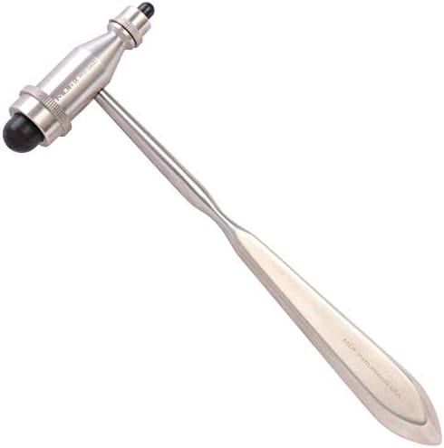 MDF® Tromner Neurological Reflex Hammer with Pointed tip Handle for cutaneous and Superficial responses - Free-Parts-for-Life & Lifetime Warranty - Black (MDF555-11)