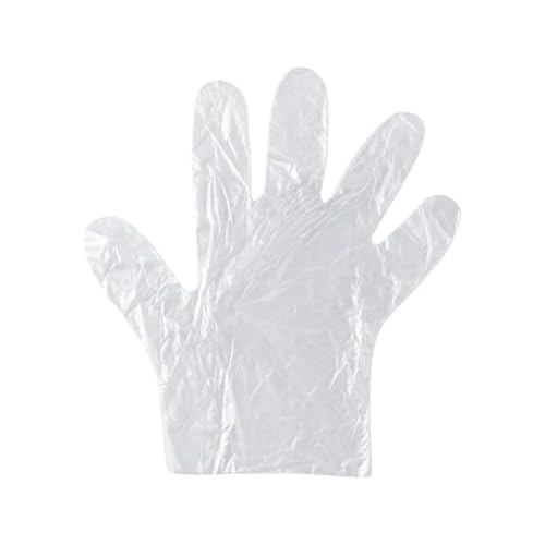 Image of ROHC Disposable Plastic Gloves, Latex Free Powder Free Clear Polyethylene Hand Gloves Non-Sterile For Cleaning- Cooking, Hair Coloring, Dishwashing, Food Handling,500 pcs