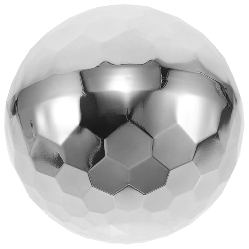 BCOATH Gartenkugel Aus Stahl Außendekoration Metallkugel Reflektierende Metallkugel Hohle Stahlkugel Hochglanzpolierte Kugel Glänzende Gartenkugel Silberne Aus Stahl