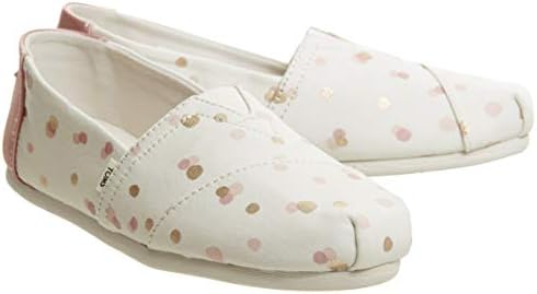 TOMS womens Alpargata flats shoes, Pale Blush Metallic Party Dots (Vegan), 5 US | Image 6