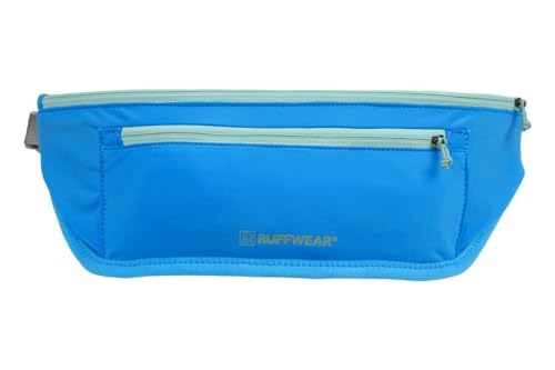 RUFFWEAR Trail Runner Gürtel, bequemer freihändiger Hüftgurt für On-Leash Running mit Ihrem Hund, verhedderungsfreier, robuster Hüftgurt mit Taschen, Blau, Small/Medium