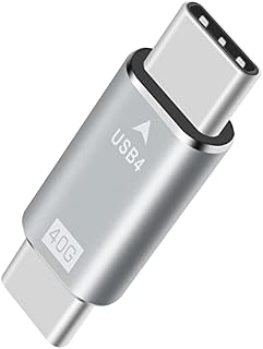 Duttek Adapter USB 4 na USB C, USB 4 męski na PD USB typu C męski adapter obsługuje transmisję audio i wideo 40 Gb/s kompatybilny z Thunderbolt 3, USB3.1, transmisja USB 2.0 do notebooka, komputera