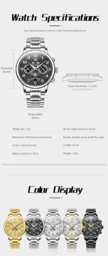 Image of OLEVS Watches for Men Automatic Mechanical Self Winding Watch Business Dress Wrist Watch
