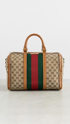 Women's Pre-Loved Gucci Boston Bag, Neutral, Tan, Print, One Size2