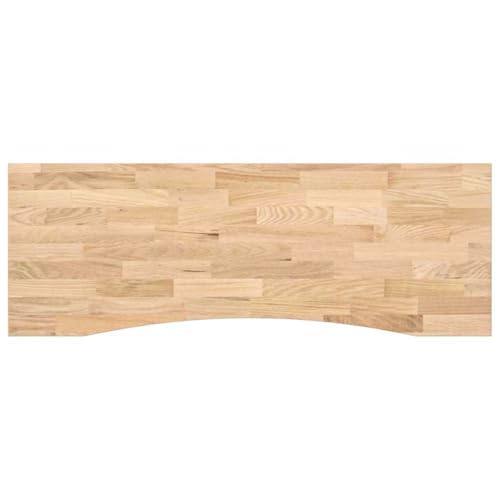 vidaXL Schreibtischplatte Unbehandelt 140x60x2,5 cm Massivholz Eiche, Arbeitsplatte, Küchen Arbeitsplatte, Ersatztischplatte, Tischplatte