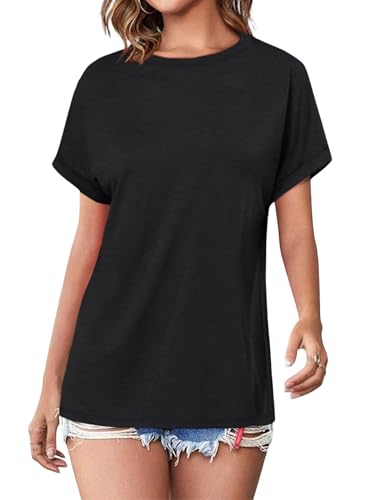 3 Pack Womens Summer Tops Slightly Oversized Short Sleeve Bussiness Casual T Shirts Trendy Clothes Loose Outfit 20253