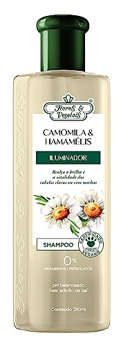 Flores e Vegetais Shampoo Camomila Hamamelis Ilum 310Ml E Vegetais