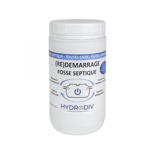DEMARRAGE REDEMARRAGE POUR FOSSE SEPTIQUE, TOUTES EAUX, FILTRE COMPACT, AUX BACTERIES ET ENZYMES, MONODOSE 1 KG Cover