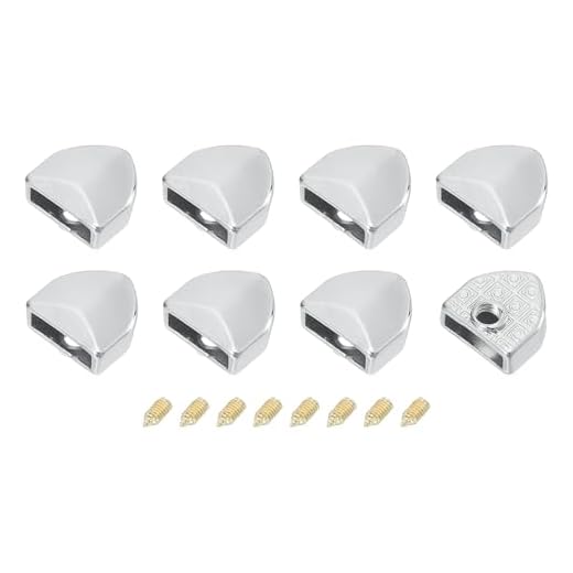 QUARKZMAN 8 Stück Metall Gürtelschnallen Endkappen 25mm Breite Fünfeck Gurtband Endstück Reißverschluss Kappen Clips mit Schrauben für DIY Nähen Handwerk Geldbörse Gürtel Reparatur Silber