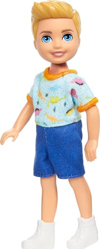 Barbie HXM98 Chelsea Doll, Small Boy Doll Wearing Removable One-Piece thumb #3