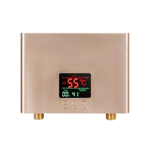 Chauffe-eau électrique instantané 5500W compact couleur or à distance