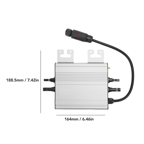 Inversor solar IP65 impermeable con carcasa de aluminio de balcón duradera 7