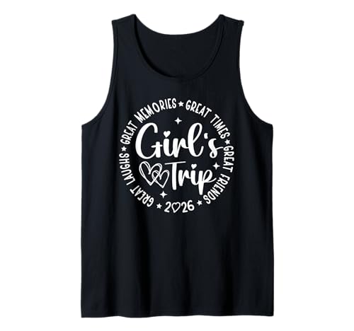 Girl'S Trip 2026 Women Besties Weekend Vacation Matching Camiseta sin Mangas
