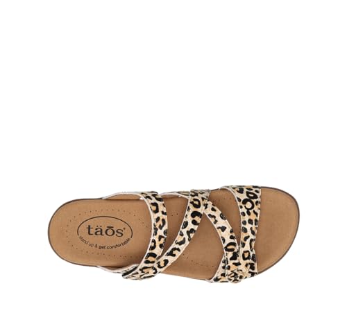 Image of Taos Double U Premium Leather Women's Sandal - Stylish Adjustable Strap Design with Arch Support, Cooling Gel Padding for All-Day Enjoyment and Walking Comfort