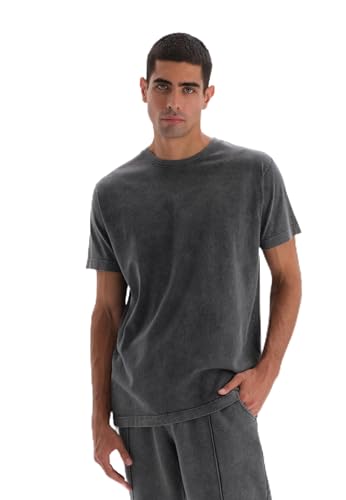 T-shirt délavé de qualité supérieure Dagi manches courtes homme