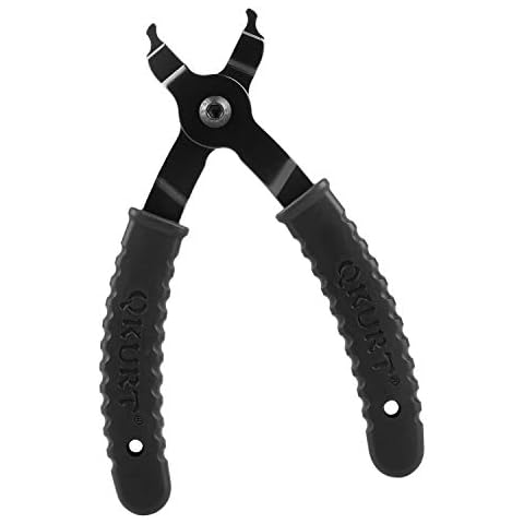 QKURT Bike Chain Plier, Bicycle Link Plier Chain Removal Tool 2 in 1 Opener Closer Remover Plier, Easy Use Chain Plier Missing Link for Road Mountain Bike- Update Design Cover