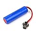 KULARIWORLD 3.7V 500mAh Li-ion Battery 2 Pack Rechargeable Battery with USB Charger Cable for RC Car Truck Vehicle Remote Racing Car Toy