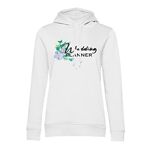 Sweat à capuche wedding planner vêtement floral bleu événementiel