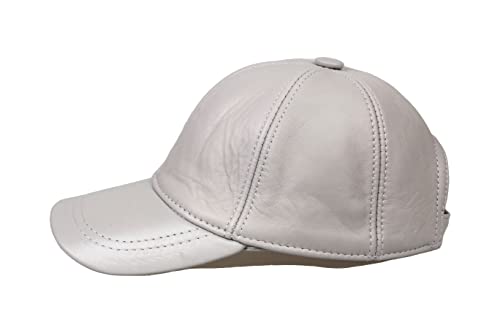 Image of Genuine Leather Unisex Baseball Cap