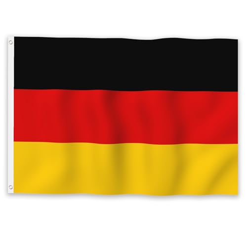 Drapeau de l'Allemagne résistant au vent avec oeillets métalliques