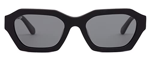 Kinetic Womens Hexagonal Sunglasses Polarized/Non-Polar Opt. Designer Cute Retro Festival Concert Sunnies UV 1002