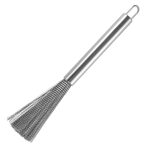 Image of Kitchen Brush, Pan Scrubber, Pot Brush, Pot Scrubber, Dishes Scrub Brush, Steel Scrubbers for Cleaning Dishes, Steel Wool Scrubber with Handle, Steel Scrubber, Steel Scrubber Brush