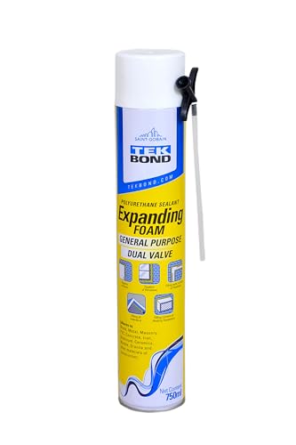 Image of Haxo TekBond Multipurpose Expandable PU Foam Insulation Sealant Spray for Window, Tile, Door & AC Gap Filler Foam- 750 ML /900 GM (Pack of 1)