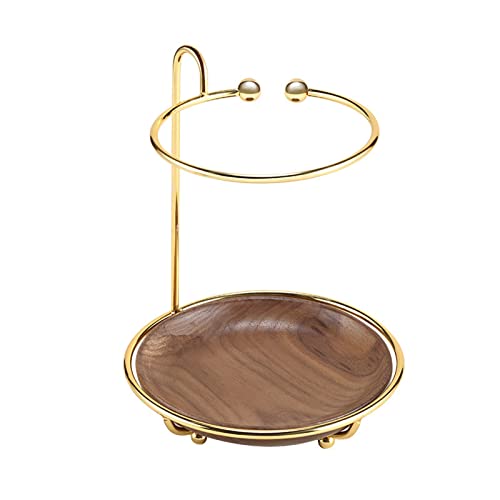 Hongfeishangmao Earring Holder Jewelry Stand Tree Jewelry Holder Organizer Necklace Holder Rack Display Tower With Wooden Jewelry Tray For Women Girls Jewelry Stand #TOP4