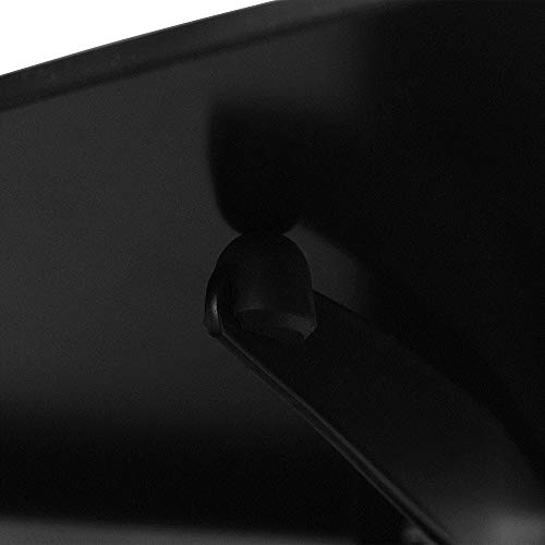 2 Ripiani mensole nere di galleggiamento in vetro