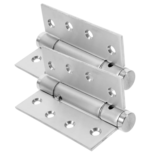 SEWOART 2pcs Automatic Door Closer Heavy Duty Door Closer Hidden Door Hinge Self Closing Hinges Cabinet Hinges Pivot Hinge Hinges for Kitchen Cabinets Close The Door Aluminum Alloy Open up