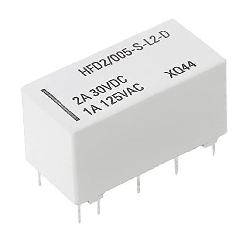 ACSUZ Bistabiles Stromstoßrelais Mit 12 V Spule Dpdt 2 A 30 Vdc 1 A 125 Vac Hfd2 005 S L2 D Für Kfz Relais