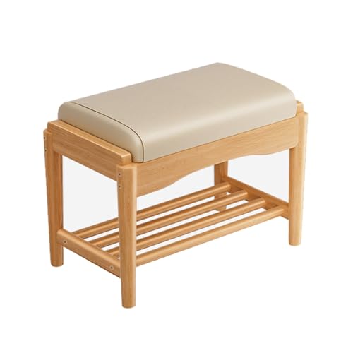 Banc à chaussures gain de place compact avec meuble de rangement entrée en bois