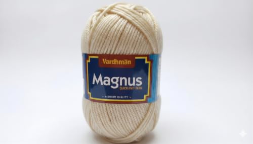 Image of Vardhman Magnus Knitting Yarn 100% Acrylic Bulky 4Ply Yarn (Pack of 1 Ball - 100g) - Knitting & Crochet Yarn for Winter Sweaters, Scarves, Blankets | Hypoallergenic, Hand Wash - Blush Pink