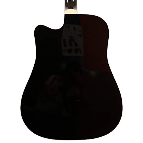 Fazley W40-BK guitare acoustique folk noire - Les Beatles, Paul McCartney, John Lennon, RIngo Starr, George Harrison Fazley W40-BK guitare acoustique folk noire – Image 6
