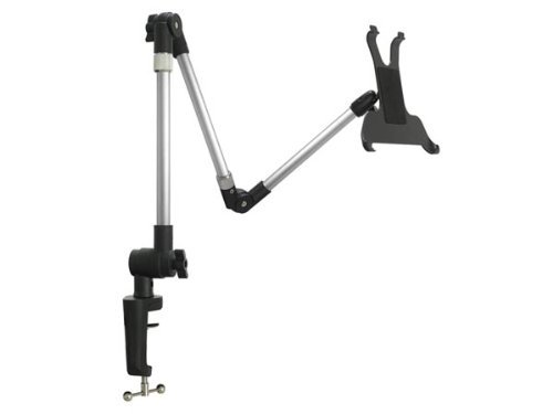 System-S - Supporto da Tavolo con Braccio orientabile Flessibile e Morsetto da Tavolo per iPad PRO (12, 9")
