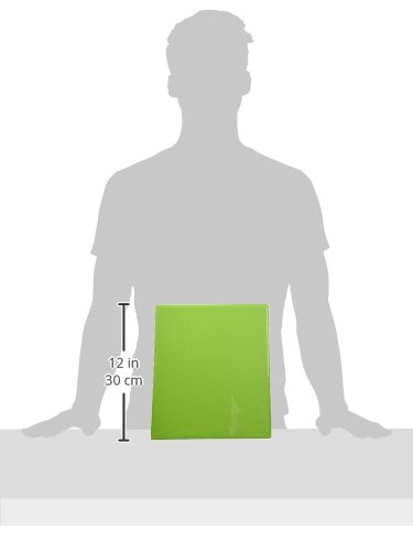 Bazic 1" Lime Green 3-Ring View Binder W/ 2-Pockets #TOP2