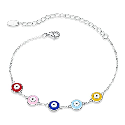 Collier de perles oeil du diable et bracelet argent 925 : le cadeau femme idéal