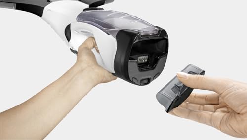 Kärcher Fenstersauger WV 5 Plus N, Akkulaufzeit: 35 min, LED-Ladezustandsanzeige, 2 Absaugdüsen, Sprühflasche mit Mikrofaserbezug, 20 ml Fensterreiniger-Konzentrat