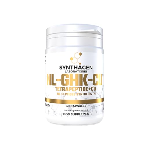 SYNTHAGEN LABORATORIES - NL-GHK-CU - TRIPÉPTIDO + CU - Para la Regeneración de la Piel - Para el Tratamiento de Arrugas y Cicatrices - Péptidos para la Piel - Para el Crecimiento y Grosor del Cabello