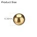 uxcell 25 Pcs 6 mm Bearing Balls H62 Brass G100 Precision Balls for Industrial Spheres, Machinery, Automotive, and DIY