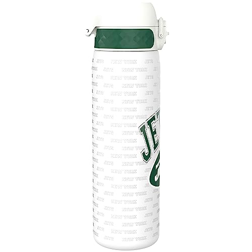 Ion8 NFL New York Jets Lightweight Steel Water Bottle, 600 ml/20 oz, Non-Insulated, Leak Proof, Easy to Open, Secure Lock - Image 4