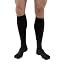JOBST Men's Dress Knee High 8-15 Closed Toe Socks, Black, Large