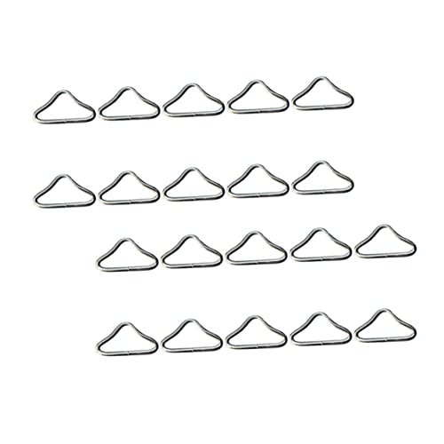 VANZACK 40pcs Trampoline Triangle Rings Heavy Duty Buckles for Jumping Bed Parts Durable Replacement for Trampoline Mats for Outdoor Activities and DIY Gear
