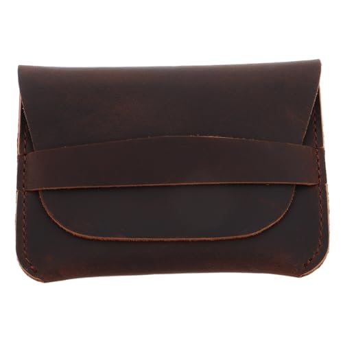 BESTYASH Card Wallet Organizer Men's Cowhide Leather Card Case Handmade Coin Purse