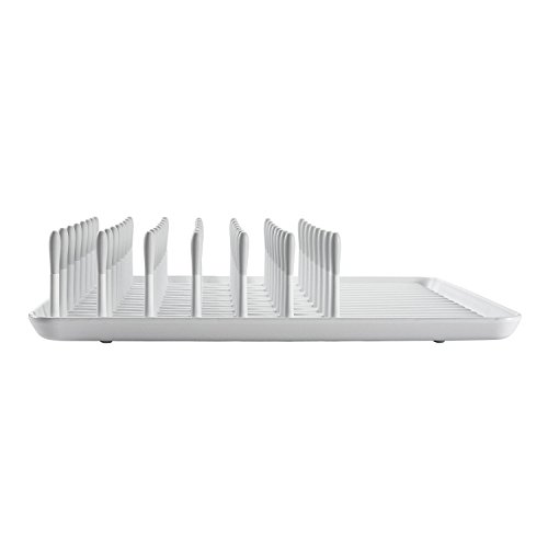 Image of OXO Good Grips Compact Dish Rack, Biscuit, 13-3 /4 inch x 10-3 /8 inch x 3-1 /2 inch h for Storage